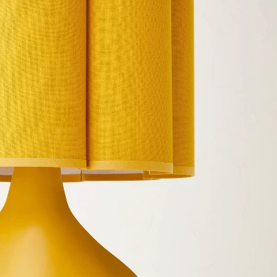 Floor Lamp Yellow Ceramic With Elongated Shade (Includes LED Light Bulb) - Opalhouse™ Designed With Jungalow™ - Image 3
