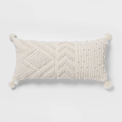 Oversize Embroidered Textured Lumbar Throw Pillow - Opalhouse⢠- Image 6