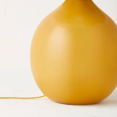 Floor Lamp Yellow Ceramic With Elongated Shade (Includes LED Light Bulb) - Opalhouse™ Designed With Jungalow™ - Image 4