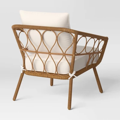 2pc Britanna Outdoor Patio Chairs, Club Chairs Natural - Opalhouse⢠- Image 2