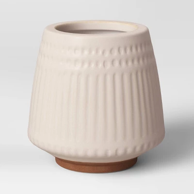 Textured Ceramic Planter Pots White - Opalhouse⢠- Image 3