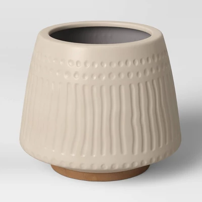 Textured Ceramic Planter Pots White - Opalhouse⢠- Image 4